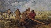 Ilia Efimovich Repin Volga River on the storm oil painting artist